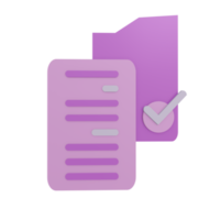 Icône de document 3d avec fond transparent, parfaite pour la conception de modèles, l'interface utilisateur ou l'ux et plus encore. png