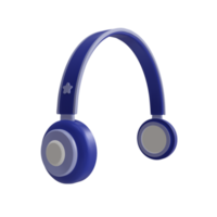 3D headphone icon with transparent background, perfect for template design, UI or UX and more. png