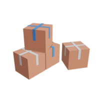 icono de caja de elementos 3d con fondo transparente, perfecto para el diseño de plantillas, ui o ux y más. png