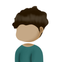 illustration d'avatar d'un homme avec une chemise verte png