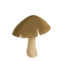 ilustração de cogumelo marrom png