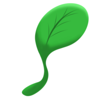 Leaf with shadow and light png