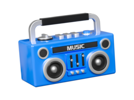 3d renderen 3d tekenfilm portable audio elementen png