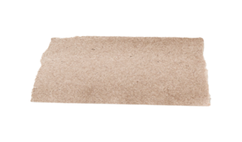 brun rev bit av papper isolerat på transparent bakgrund png fil