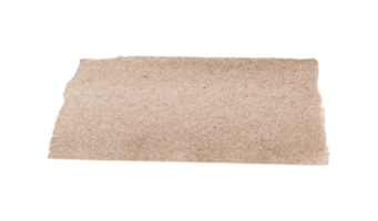 Brown ripped piece of paper isolated on transparent background PNG file