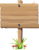 ilustración de letrero de madera png