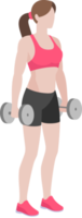 Woman workout fitness png