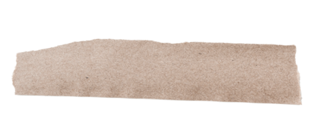 Brown ripped piece of paper isolated on transparent background PNG file