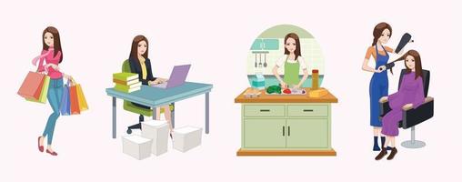 design vector Woman Activity