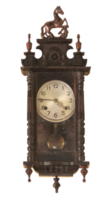 vieille horloge en bois png