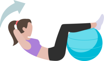 mujer entrenamiento fitness y ejercicios png