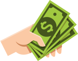 Hand with money png