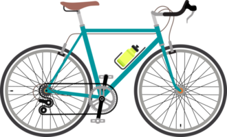 ilustración de color de bicicleta png