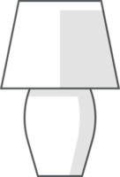 símbolo de color de la lámpara de mesa png