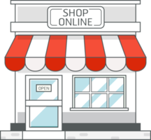 Shopping stores color symbol png