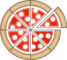 cor do símbolo da pizza png