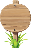 ilustración de letrero de madera png