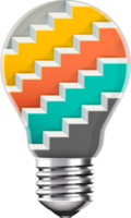 Lightbulb staircase infographic png