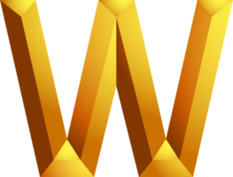 Alphabet gold colour png