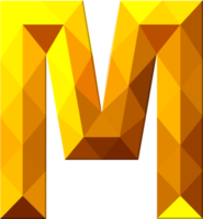 alfabet guld Färg polygon font stil png