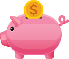 pink piggy bank png