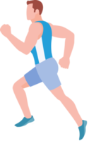 woman exercises flat color png