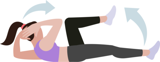 mujer entrenamiento fitness y ejercicios png