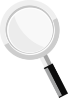 magnifying glass flat color png