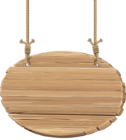 wooden sign with rope png