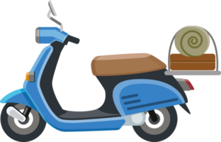 Scooter motorcycle flat illustration png