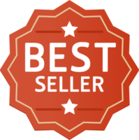 Bestseller-Label-Aufkleber png