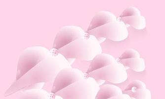 fondo abstracto con diseño de pétalos de color rosa 3d foto