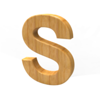 letras do alfabeto de texto em madeira 3d png