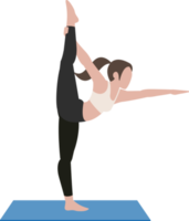 ejercicios de posturas de yoga png