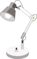lámpara de mesa símbolo isométrico color png