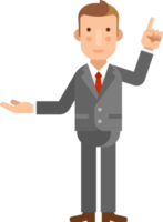 businessman flat cartoon png