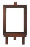 Small wooden easel frame png