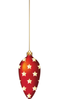 jul bollar ornament hängande på guld tråd png