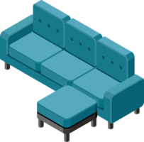 símbolo isométrico de muebles png