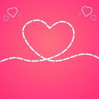 simple love background with stripes for concept design happy Valentine's Day vector