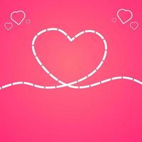 simple love background with stripes for concept design happy Valentine's Day vector