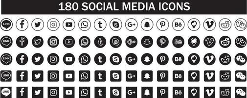 80 contact icon   set for Information support and communication symbol. vector