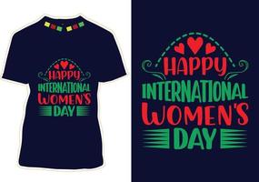 Women's Day T-shirt Design vector