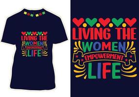 Women's Day T-shirt Design vector