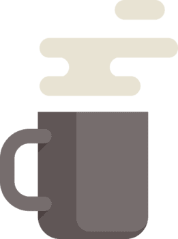 xícara de café cor plana png