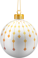 goldene weihnachtskugelverzierung png