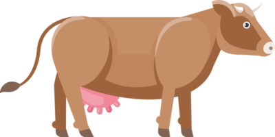 vaca color plano png