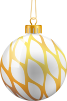 goldene weihnachtskugelverzierung png