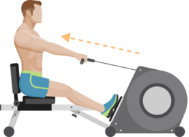 man exercises workout png