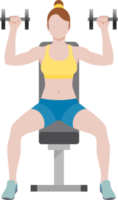 Woman workout fitness png